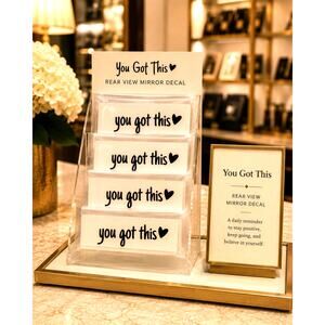 You Got This Vinyl Mirror Car Window Decal 3"